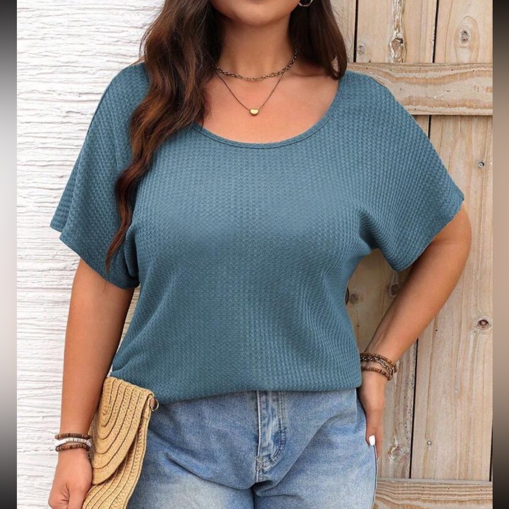 Sexy Plus Size Relaxed Fit Sheer Floral Lace Open Back Top Blouse Shirt Gray - Picture 12 of 12